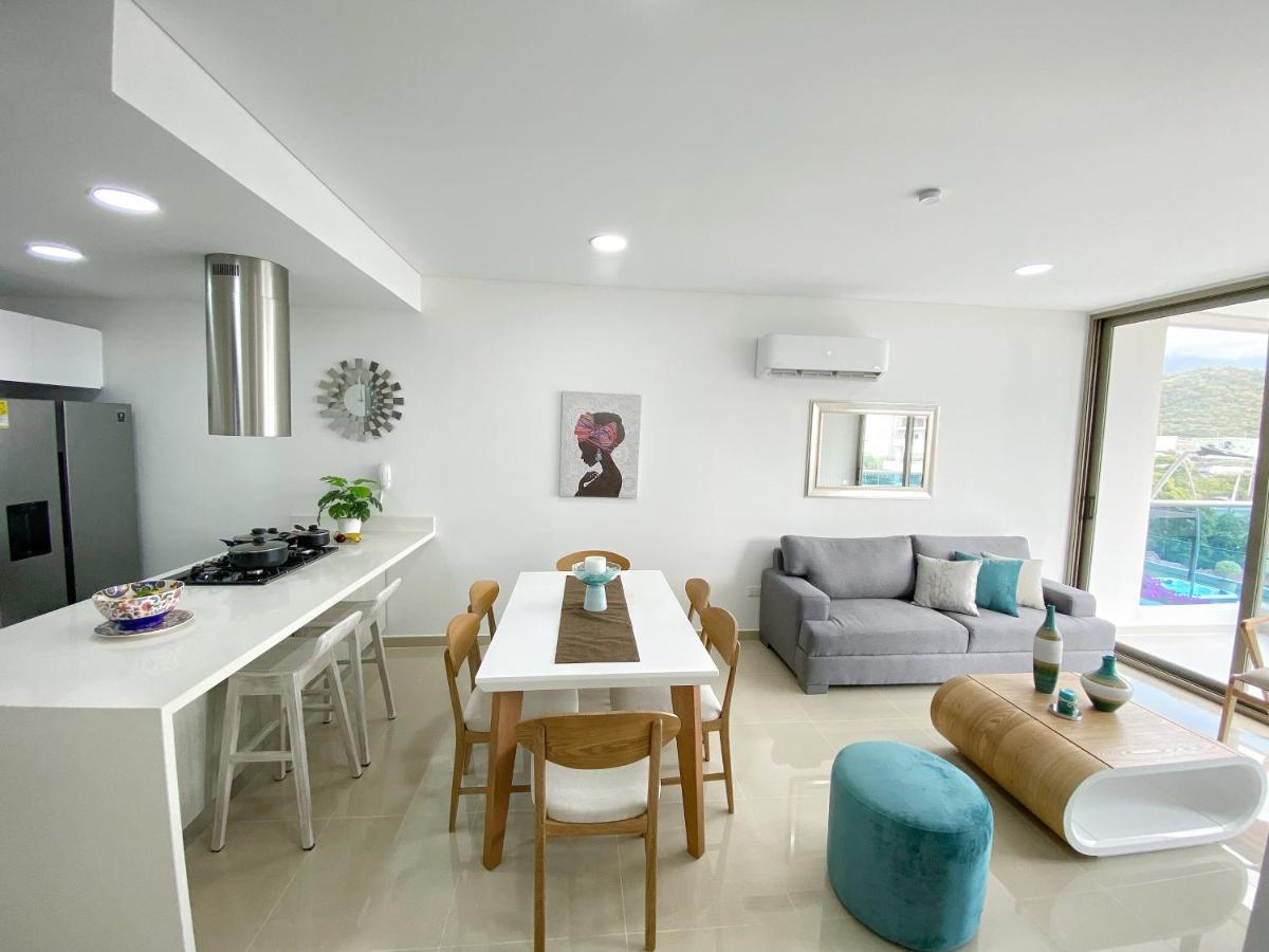 Apartamento Encantador Samaria Club De Playa, 3 Alcobas 6 Personas Playa Privada Santa Marta  Luaran gambar